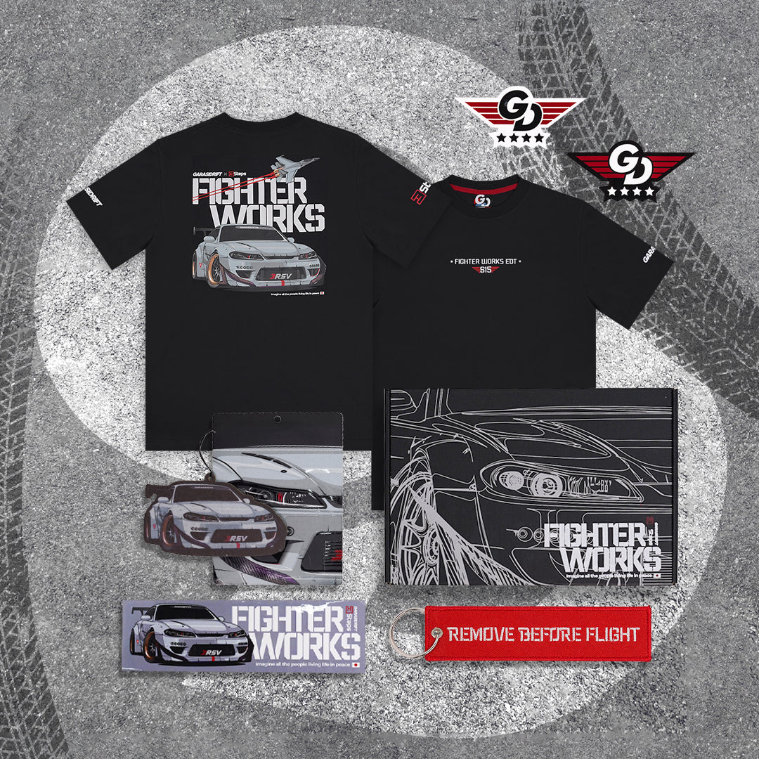 T-shirt Fighter Works Edition Black | Garasi Drift Merchandise