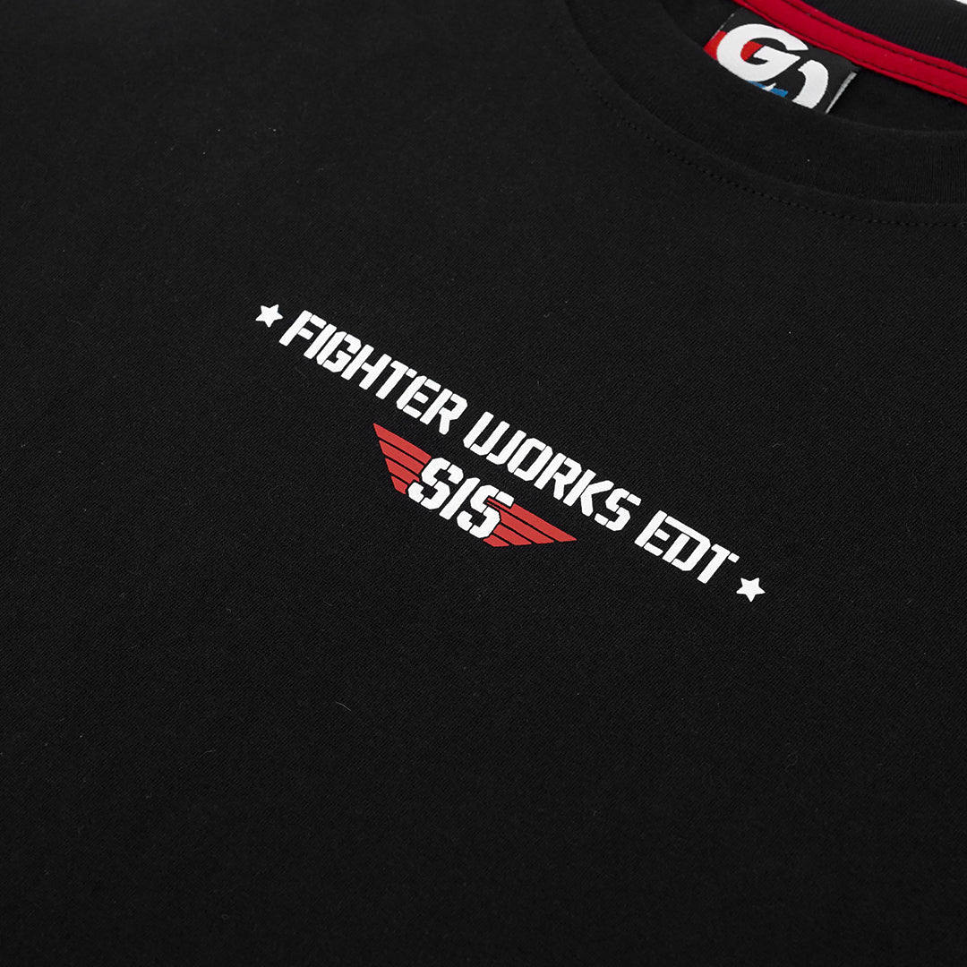 T-shirt Fighter Works Edition Black | Garasi Drift Merchandise