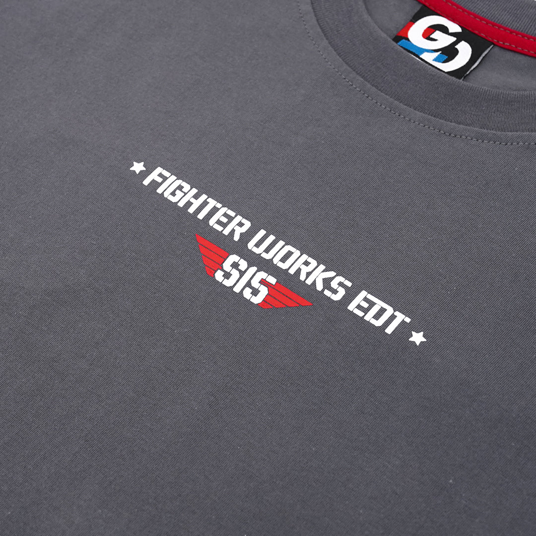 T-shirt Fighter Works Edition Gray | Garasi Drift Merchandise