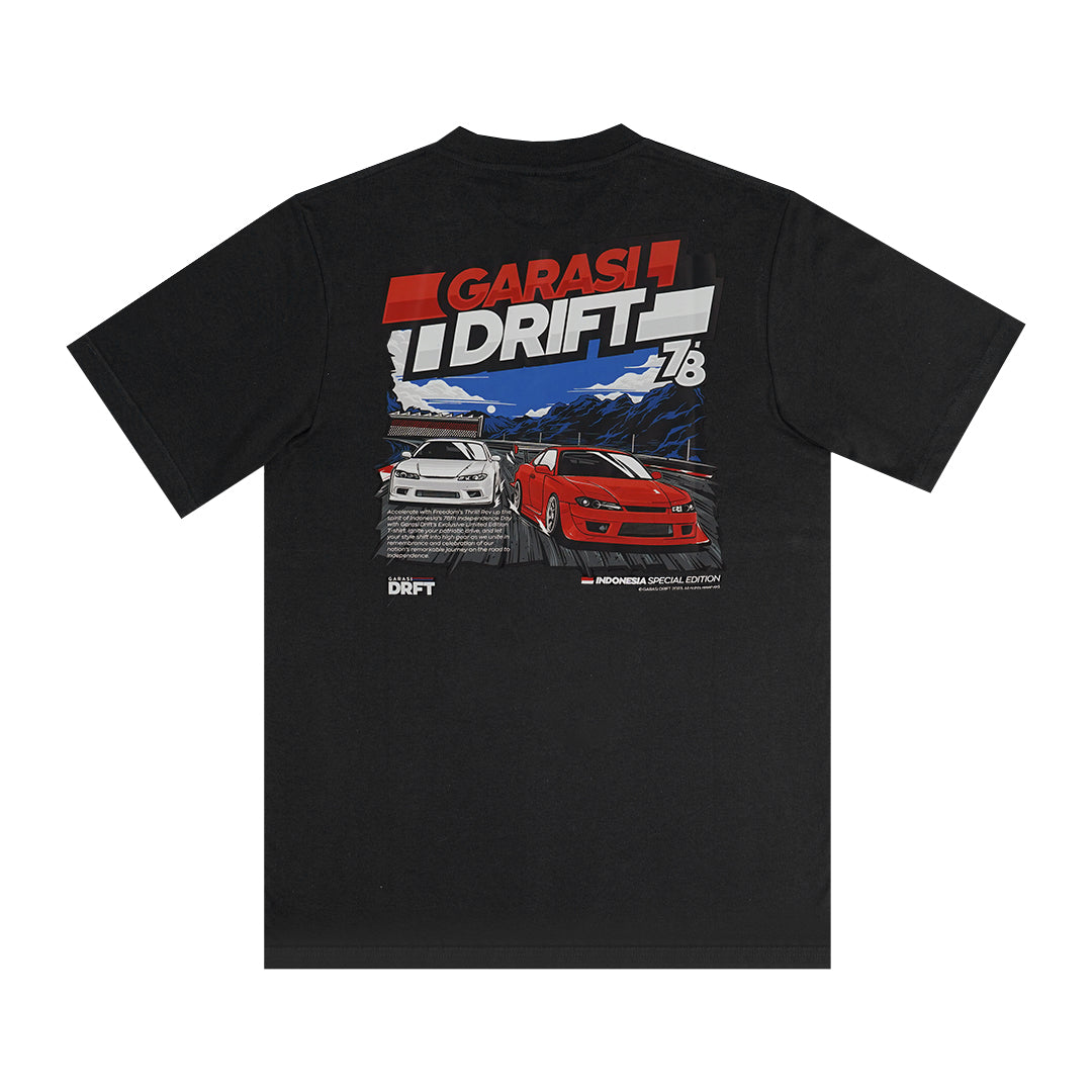 T-Shirt Kemerdekaan 78 Special Edition Black | Garasi Drift Merchandise