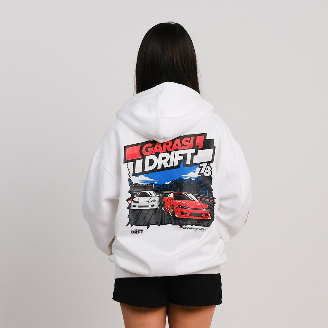 Hoodie Kemerdekaan 78 Special Edition White | Garasi Drift Merchandise