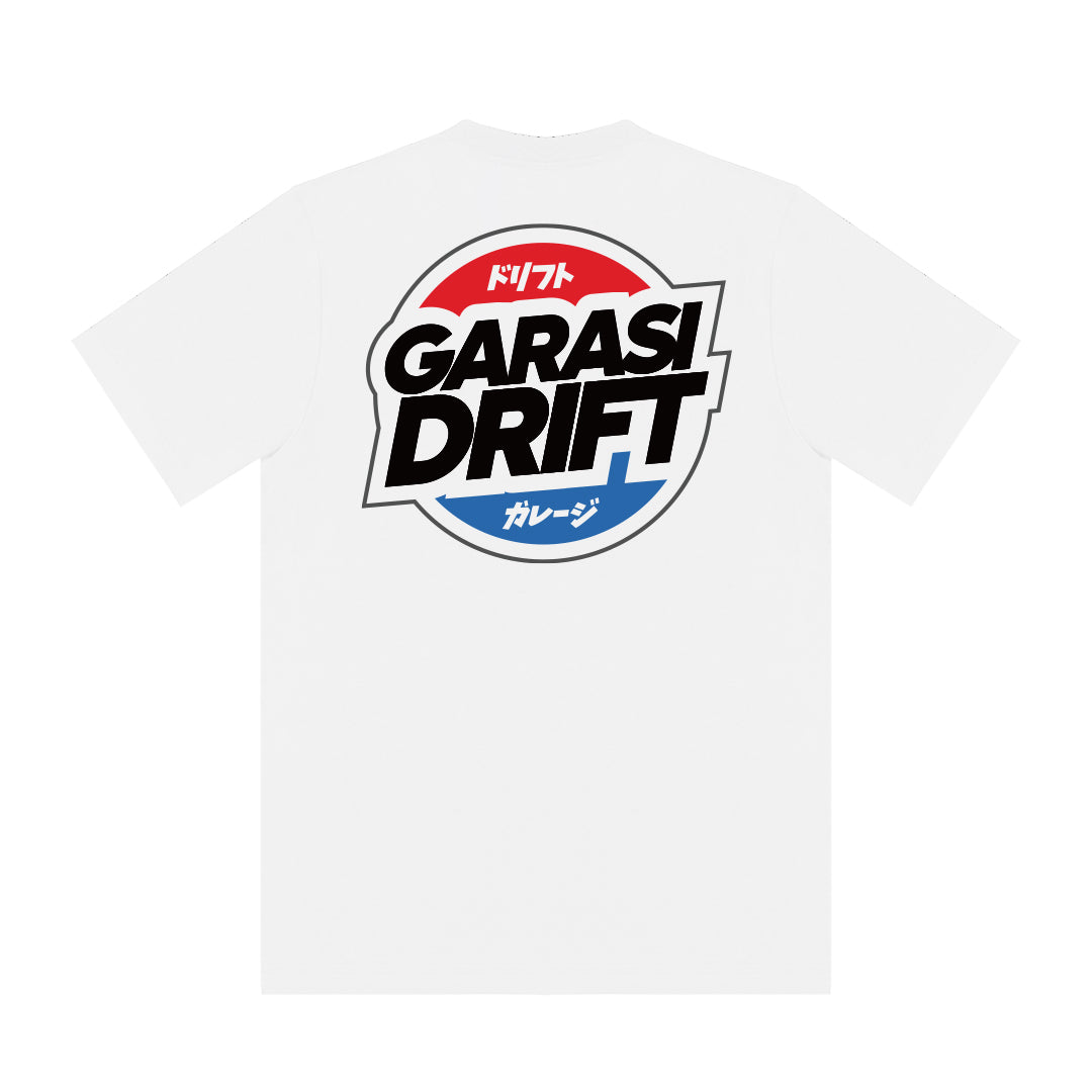 Garasi Drift T-Shirt Basic Dorifuto White