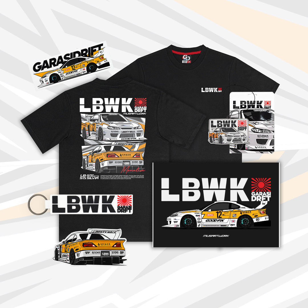 Garasi Drift X LBWK Bundle T-Shirt Black Special Collaboration