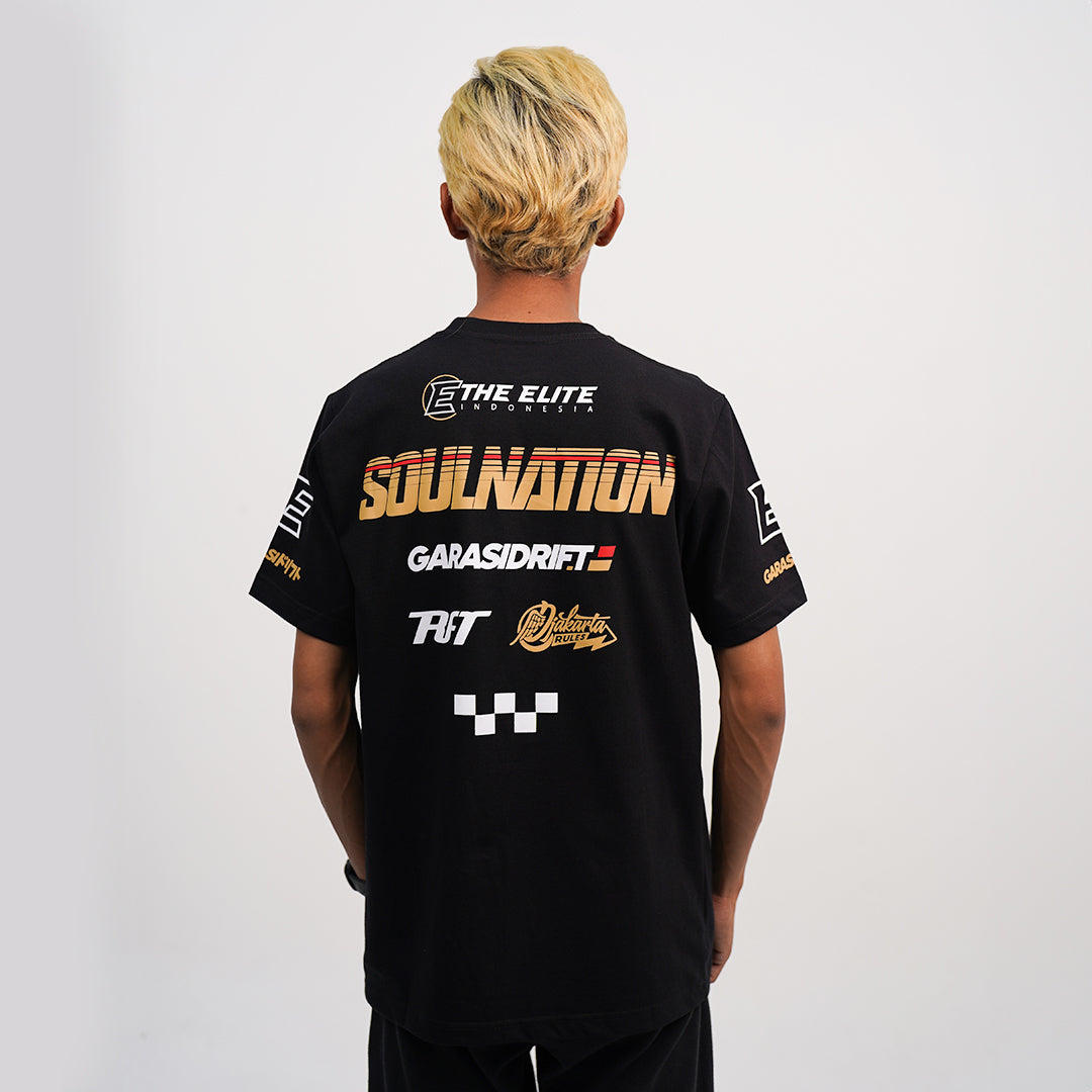 Garasi Drift X Soulnation Special Collaboration T-Shirt Black