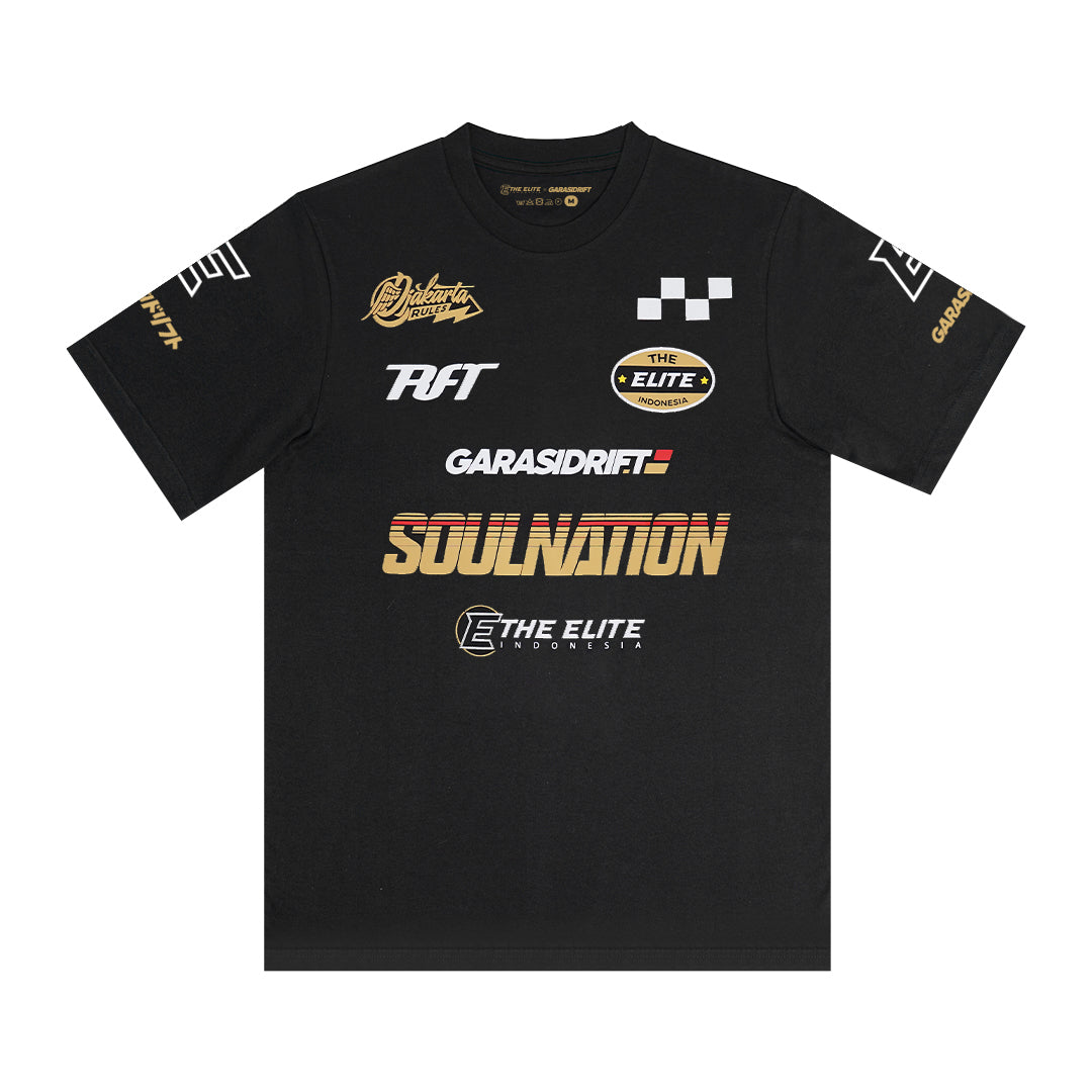 Garasi Drift X Soulnation Special Collaboration T-Shirt Black