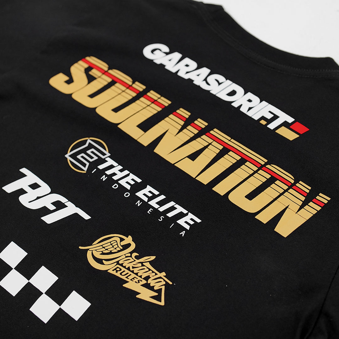 Garasi Drift X Soulnation Special Collaboration T-Shirt Long Sleeve Black