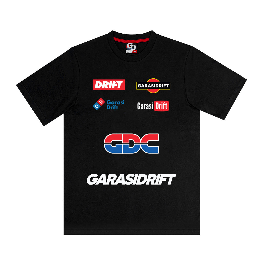 Garasi Drift Basic T-Shirt Classic Garasi Drift Team Black