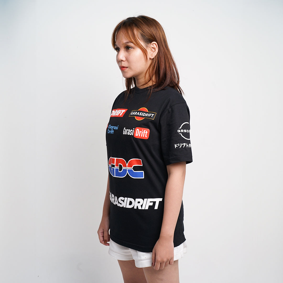 Garasi Drift Basic T-Shirt Classic Garasi Drift Team Black