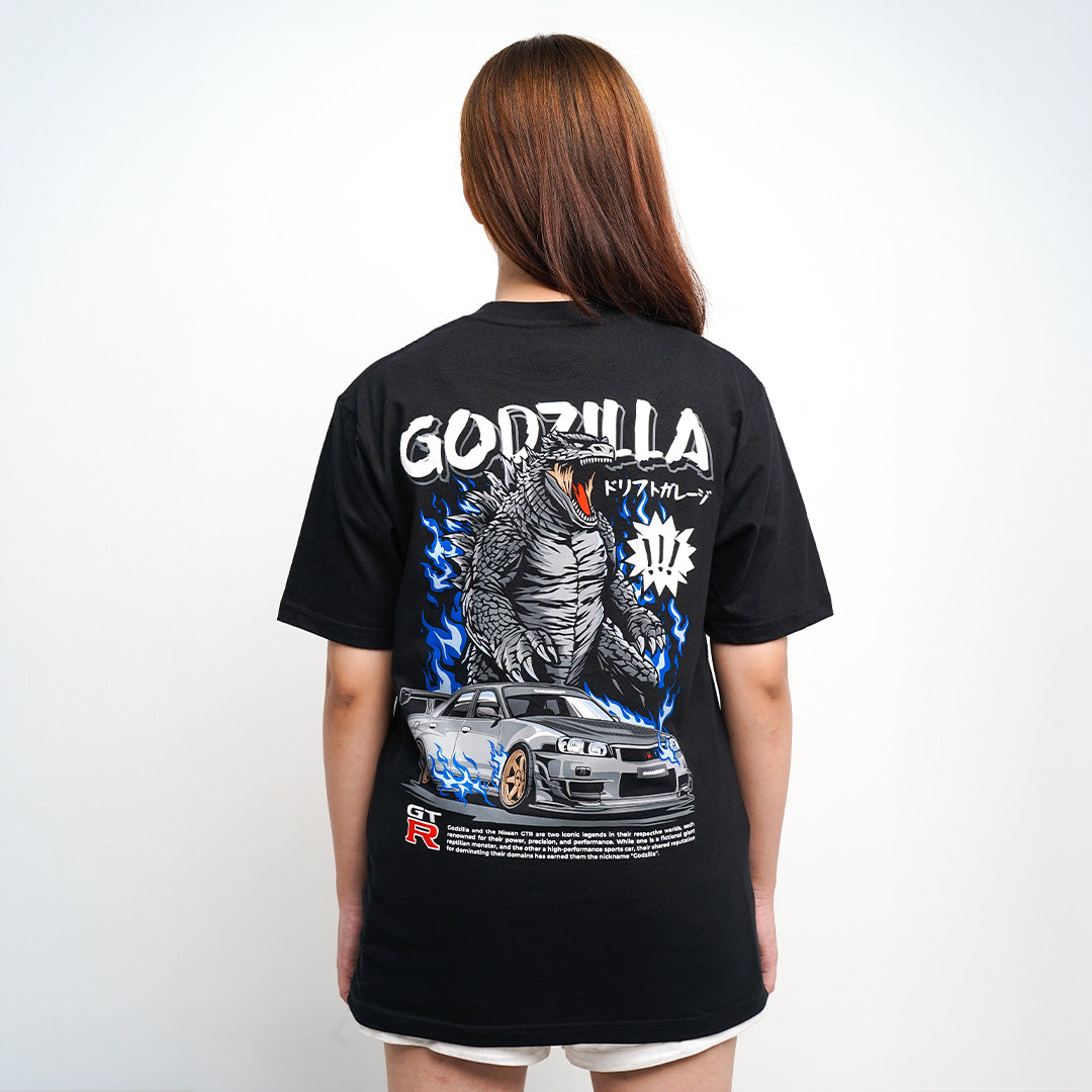 Garasi Drift T-Shirt ER34 FC Godzilla Black