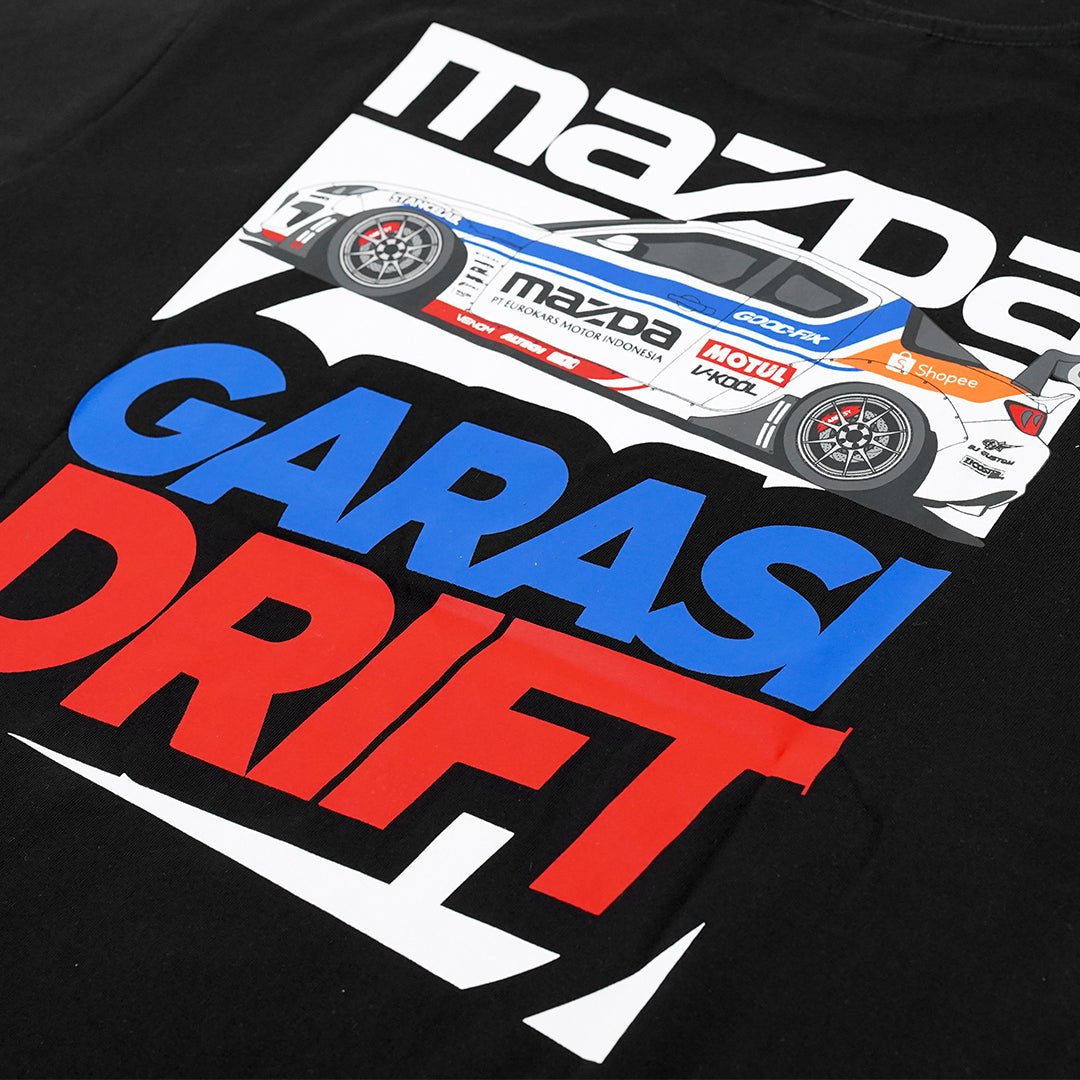 Garasi Drift x Mazda Special Collaboration T-Shirt RX-8 Black