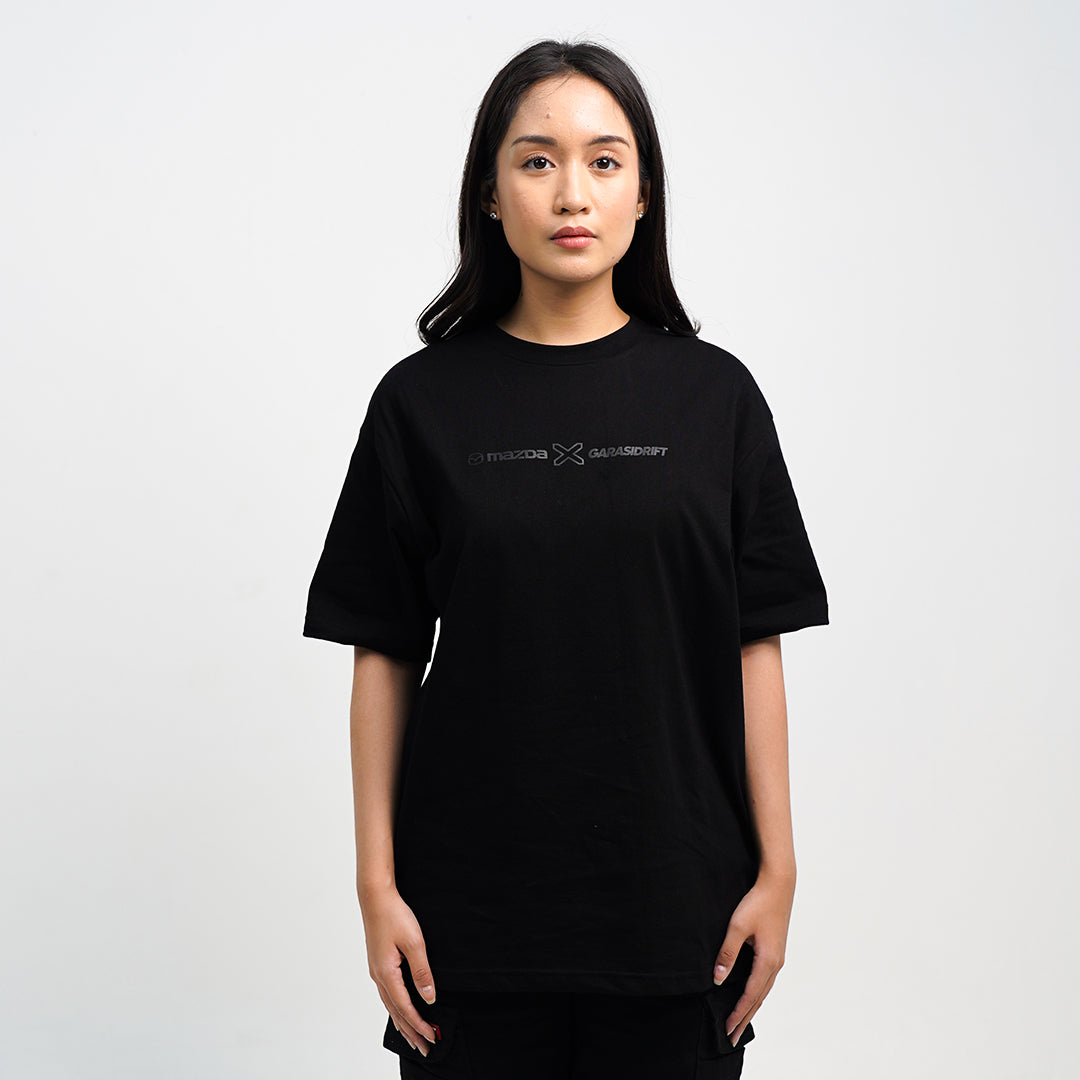 Garasi Drift x Mazda Special Collaboration T-Shirt Black on Black