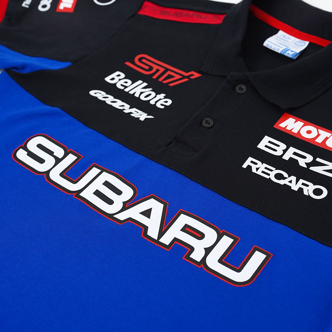 Subaru Garasi Drift Team Polo Shirt Blue