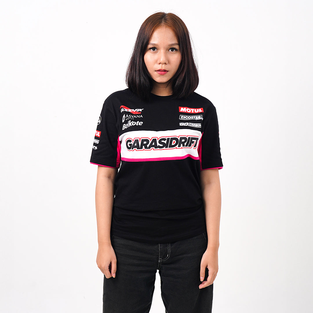 Garasi Drift Racing Team 2024 T-Shirt Black Pink