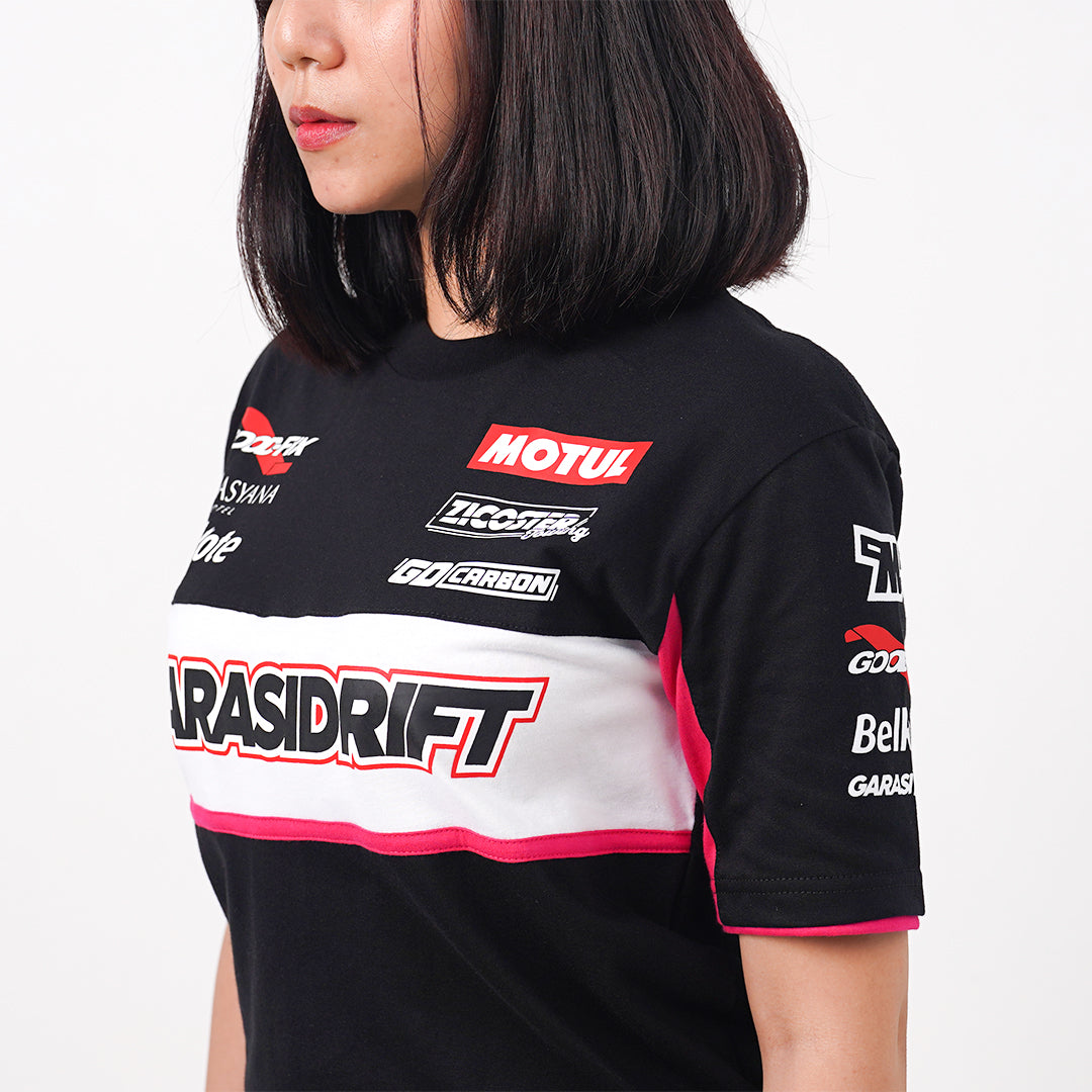 Garasi Drift Racing Team 2024 T-Shirt Black Pink