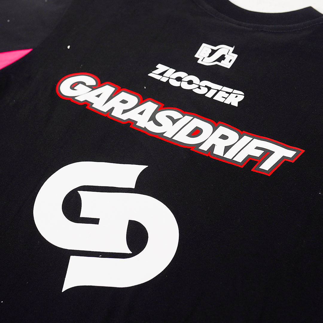 Garasi Drift Racing Team 2024 T-Shirt Black Pink