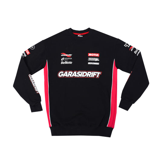 Garasi Drift Racing Team 2024 Crewneck Black Pink