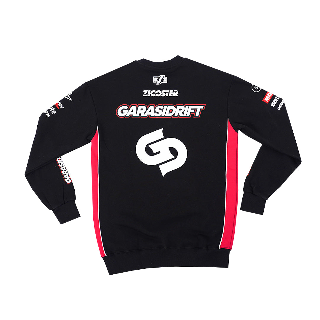 Garasi Drift Racing Team 2024 Crewneck Black Pink