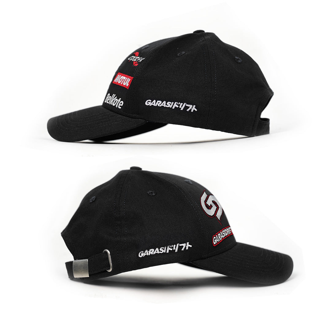 Garasi Drift Racing Team 2024 Baseball Cap Black Pink