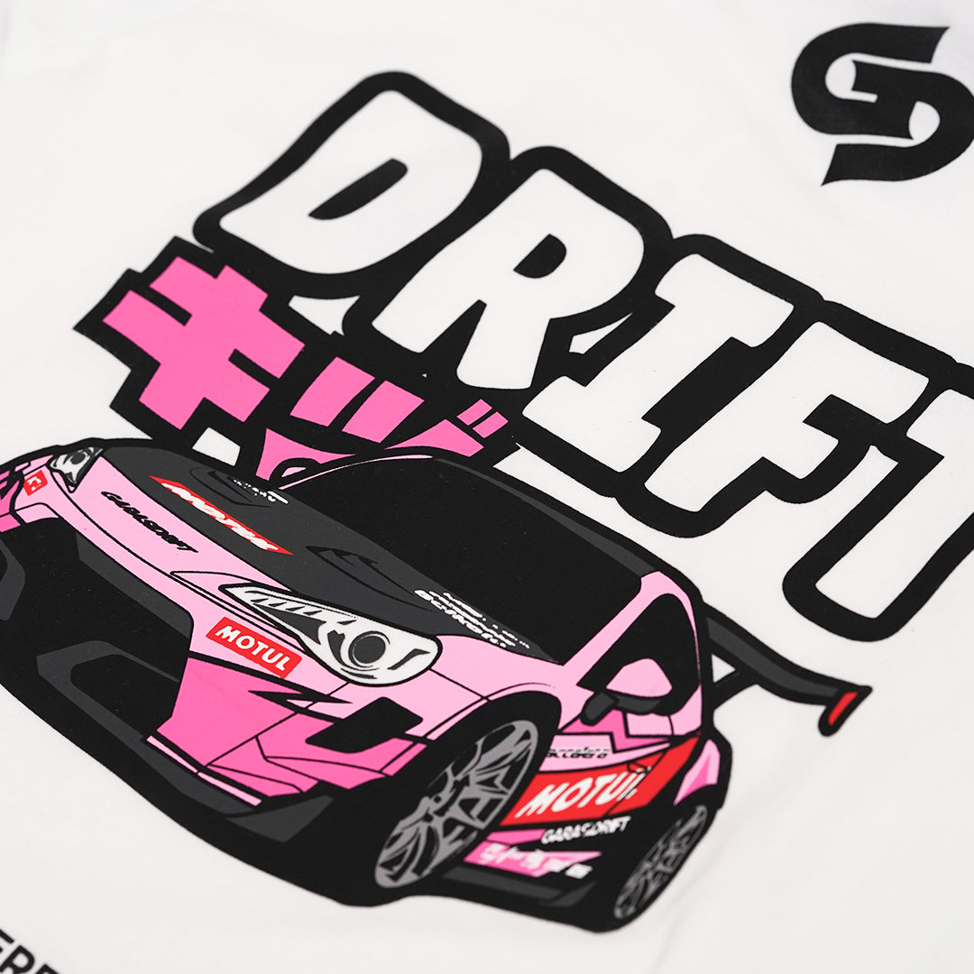 Garasi Drift Kids T-Shirt Drift Pig White