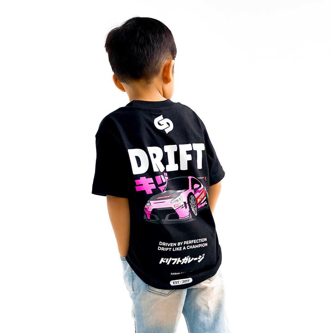 Garasi Drift Kids T-Shirt Drift Pig Black