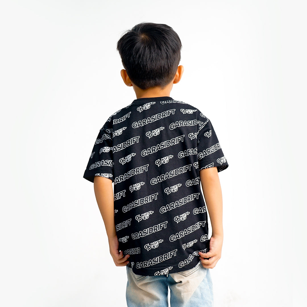 Garasi Drift Kids T-Shirt GD Pattern Black