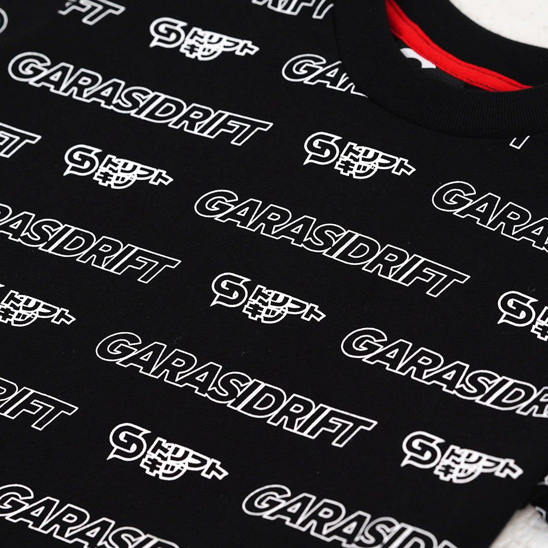 Garasi Drift Kids T-Shirt GD Pattern Black