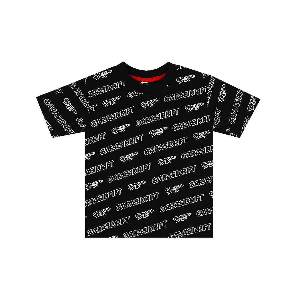 Garasi Drift Kids T-Shirt GD Pattern Black