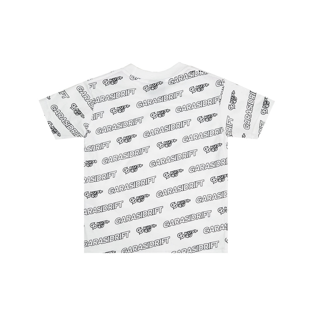 Garasi Drift Kids T-Shirt GD Pattern White