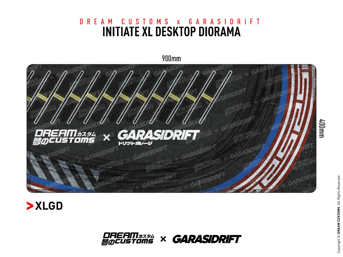 Garasi Drift x Dream Custom Diorama Mousepad