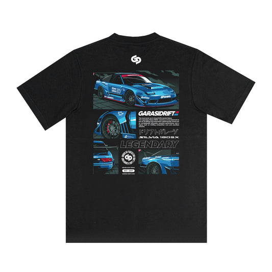 Garasi Drift T-Shirt The New Legendary 180SX Black