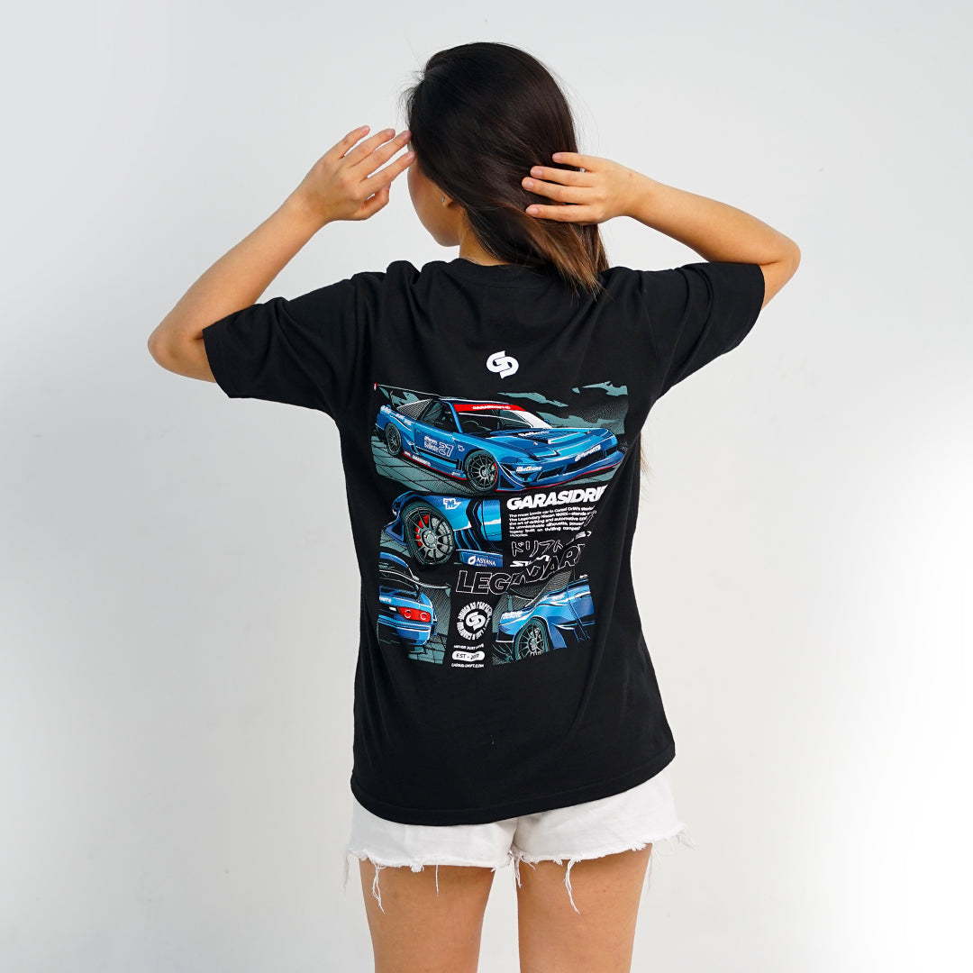 Garasi Drift T-Shirt The New Legendary 180SX Black