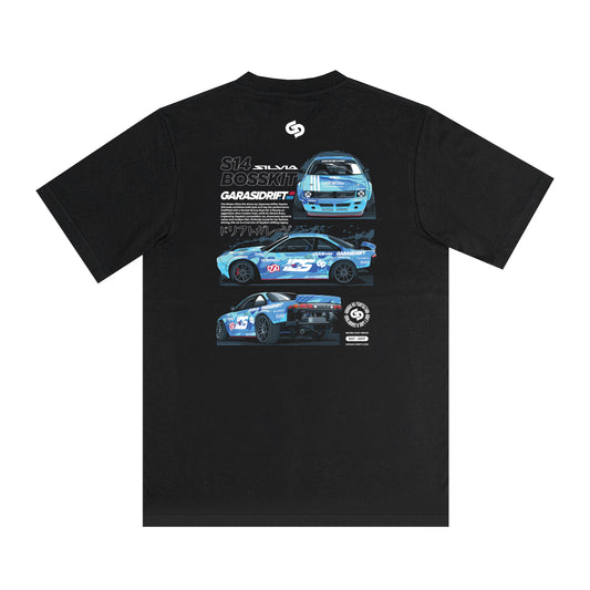 Garasi Drift T-Shirt The Boss Kit Sayaka S14 Black